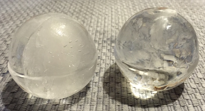 Perfectly Clear Ice Spheres
